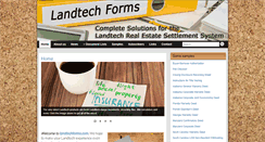 Desktop Screenshot of landtechforms.com