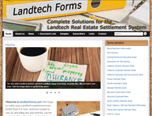 Tablet Screenshot of landtechforms.com